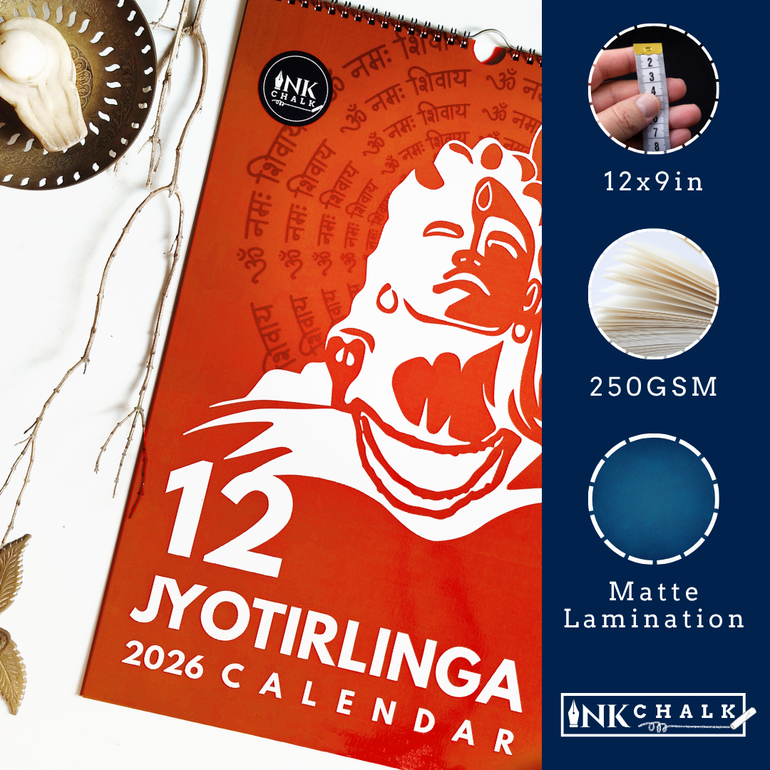 12 Jyotirlinga Calendar 2026 Wall Calendar