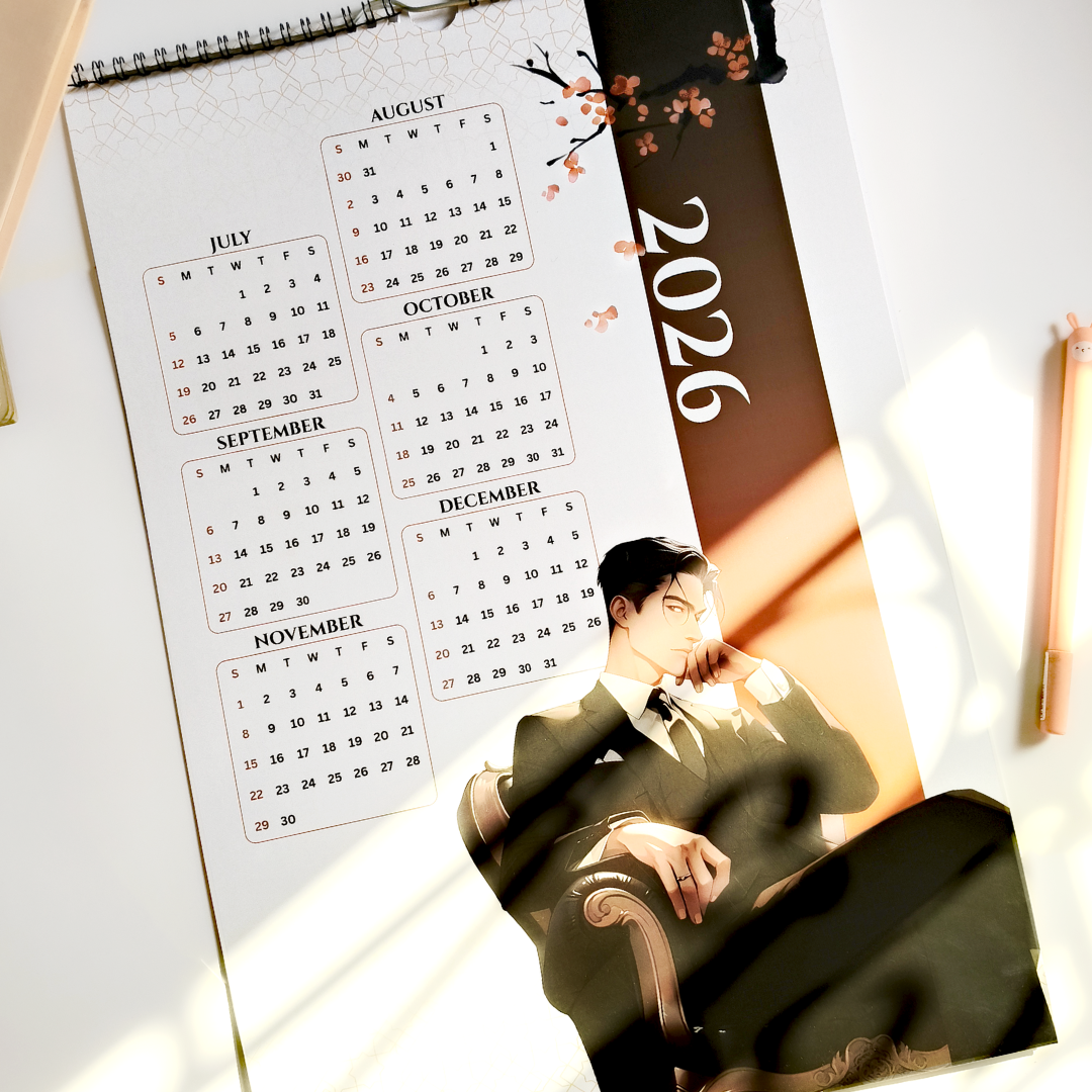 Men In Suit 2026 Wall Calendar