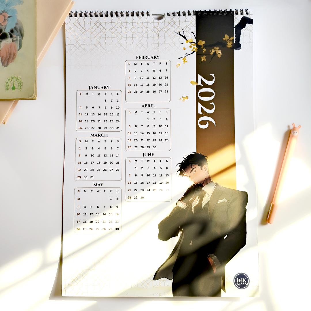 Men In Suit 2026 Wall Calendar
