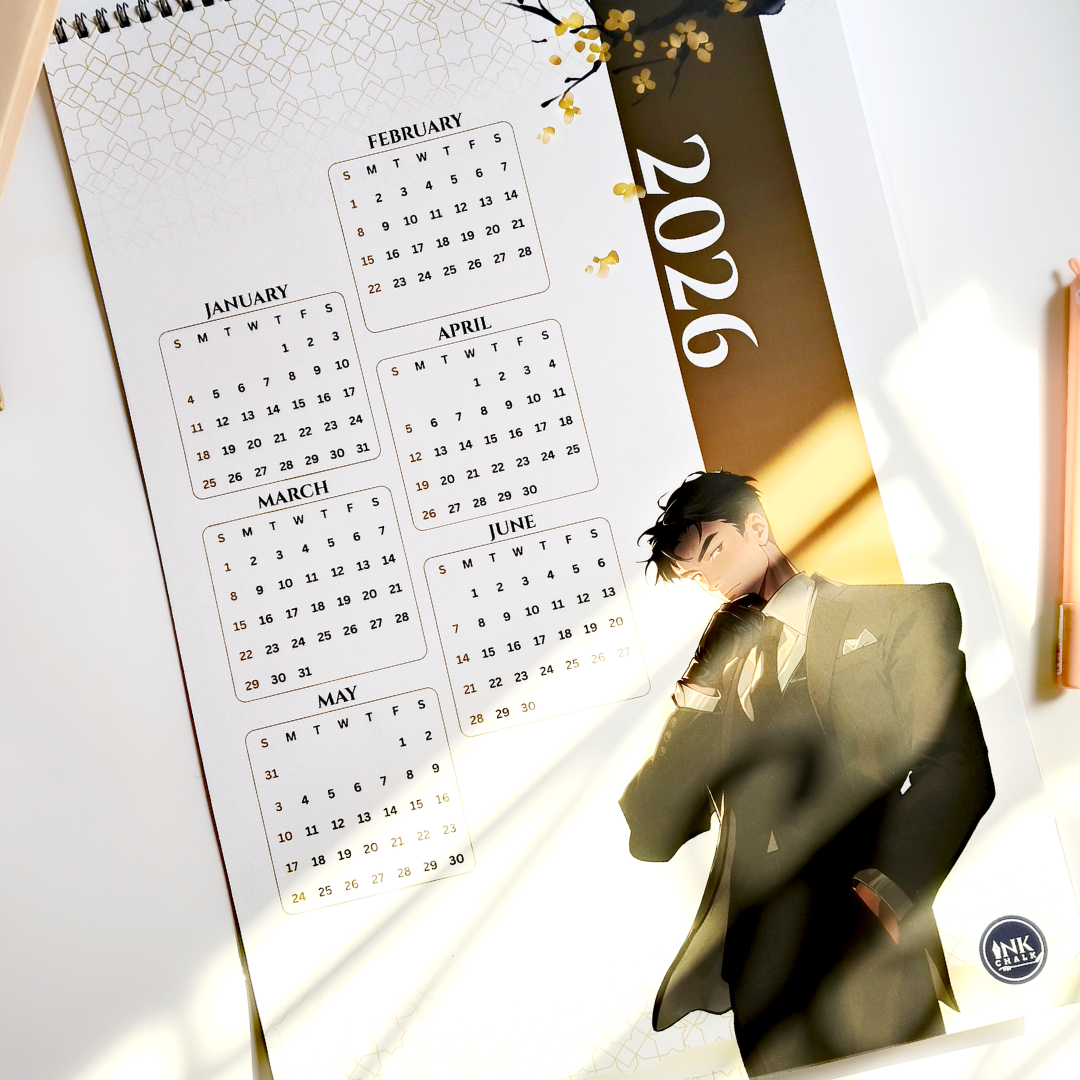 Men In Suit 2026 Wall Calendar