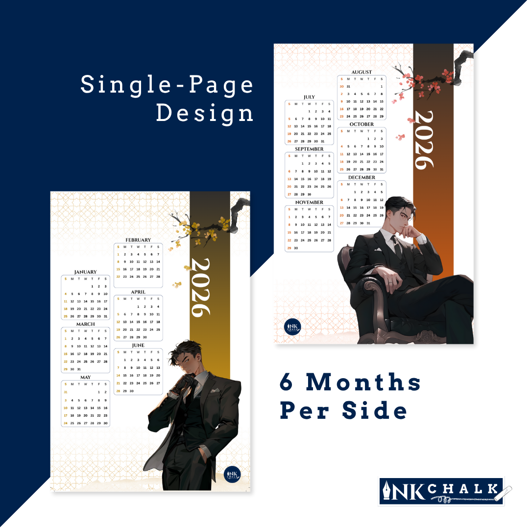 Men In Suit 2026 Wall Calendar