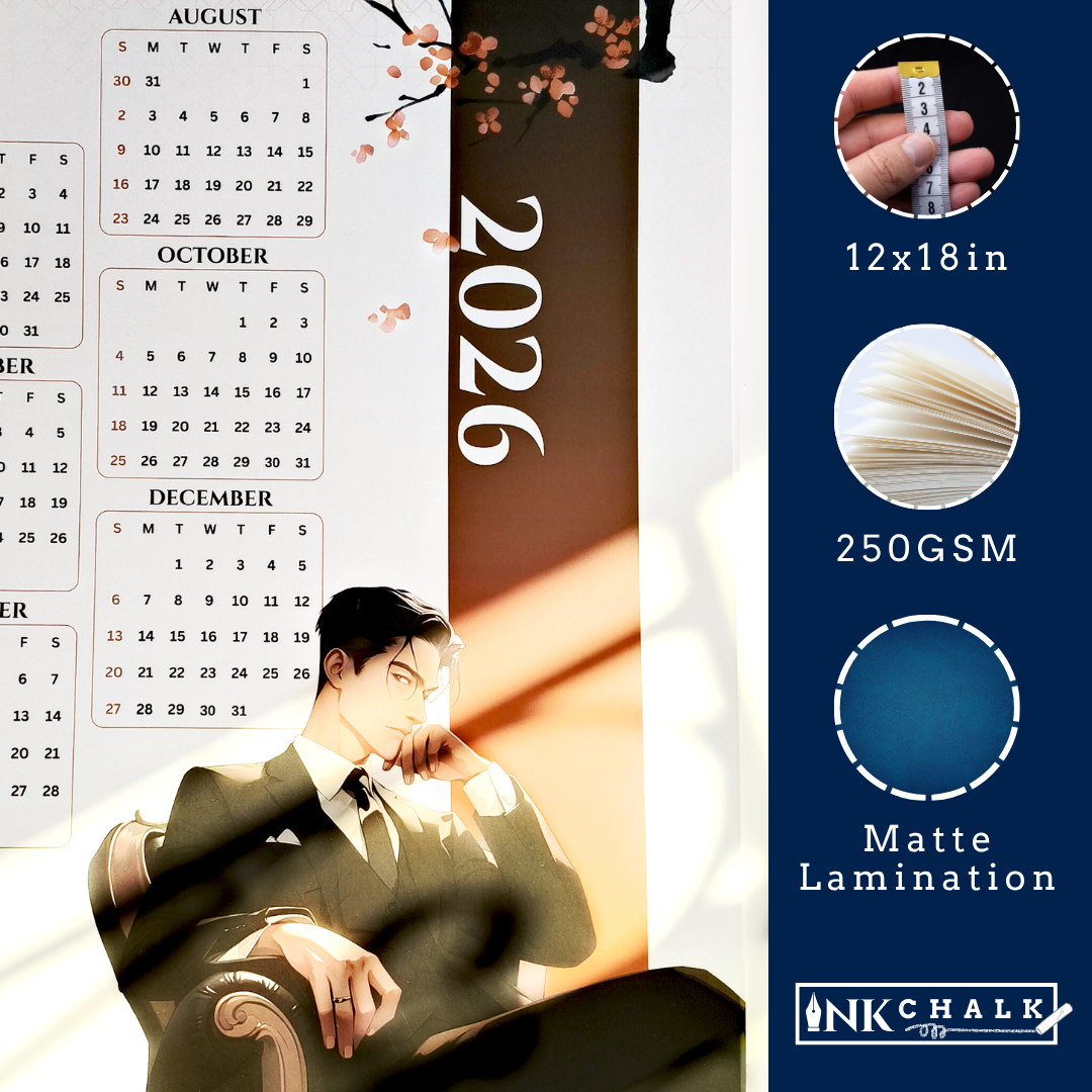 Men In Suit 2026 Wall Calendar
