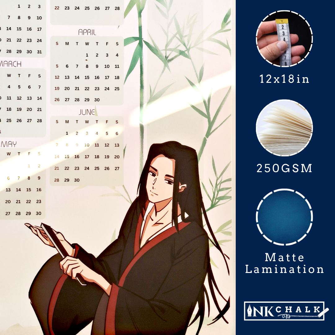 Heaven's Official Blessing Inspired 2026 Wall Calendar
