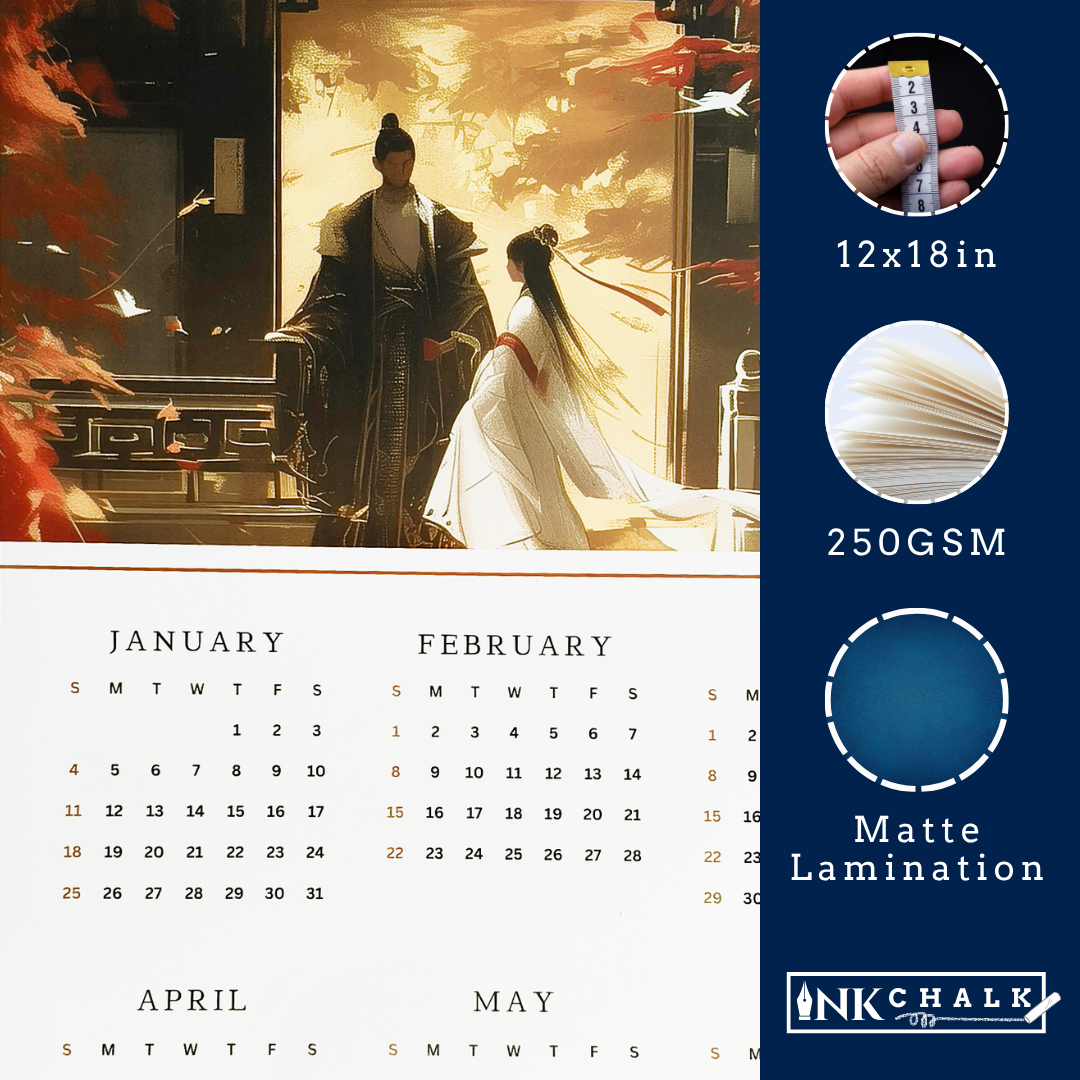 Ancient Romance 2026 Wall Calendar