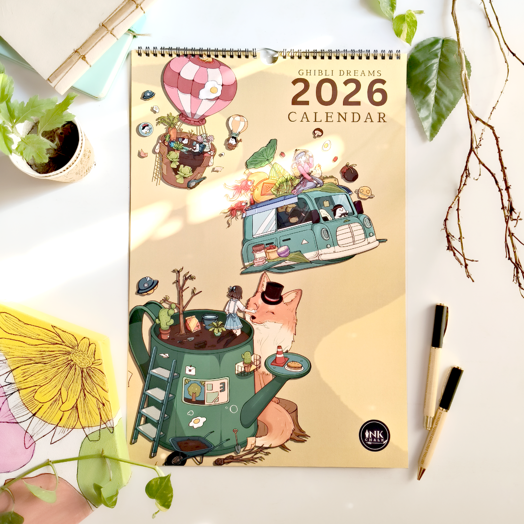 Ghibli Dreams 2026 Wall Calendar