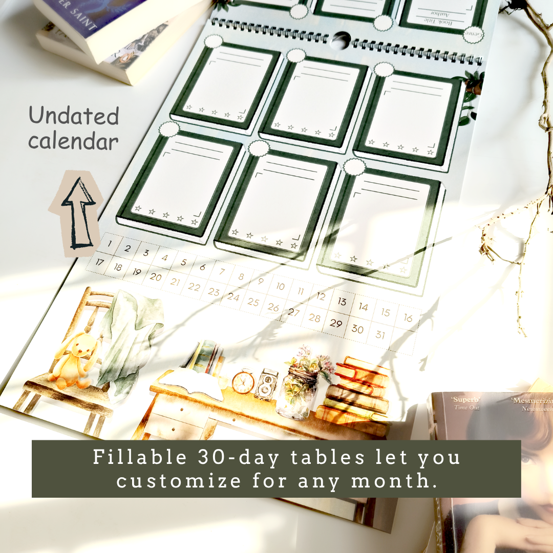 Book Tracker Wall Planner