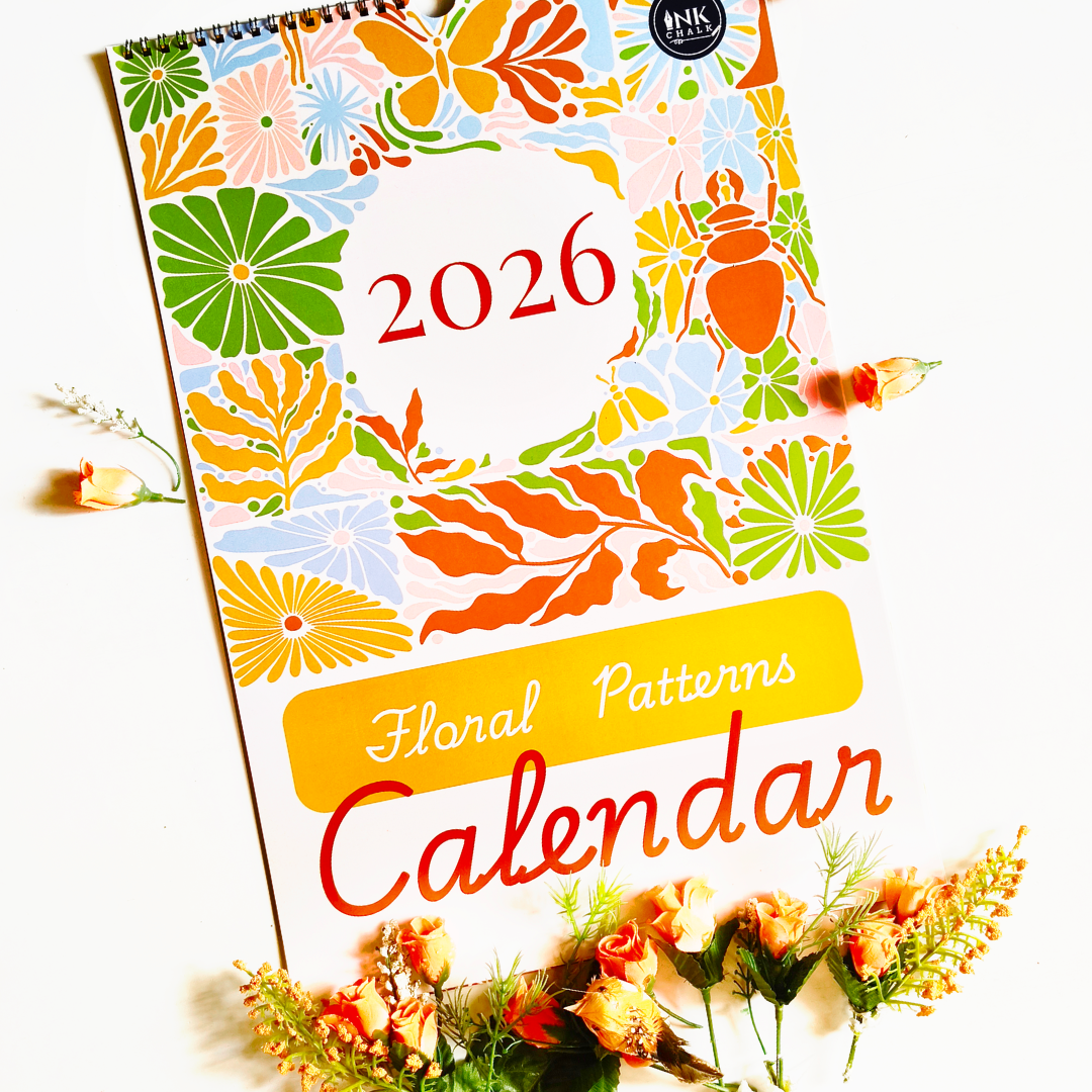 Floral Patterns 2026 Wall Calendar