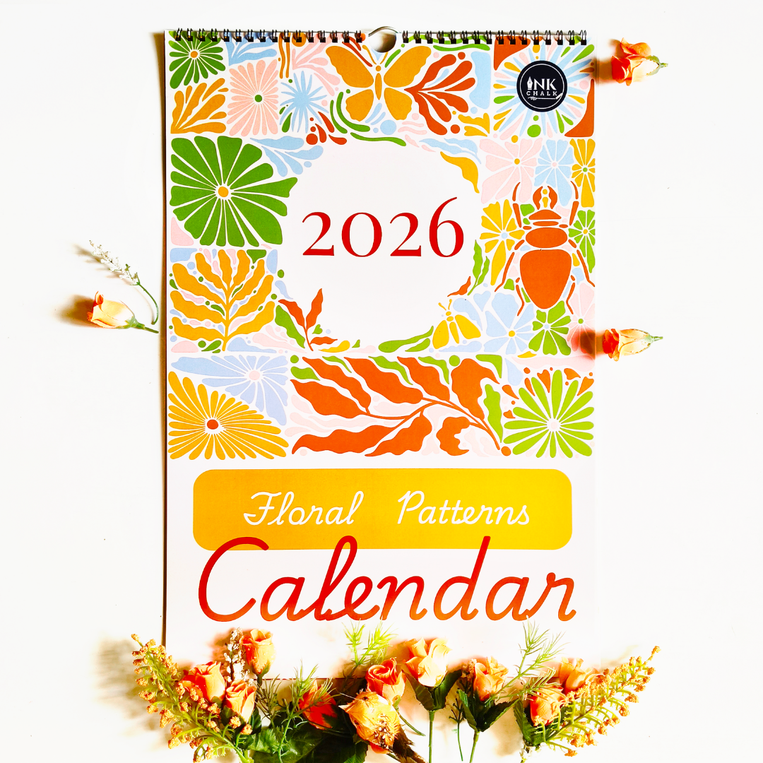 Floral Patterns 2026 Wall Calendar