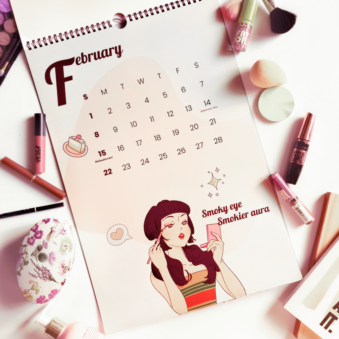 K-Beauty Calendar 2026 Wall Calendar