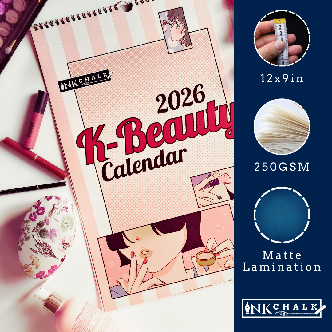 K-Beauty Calendar 2026 Wall Calendar