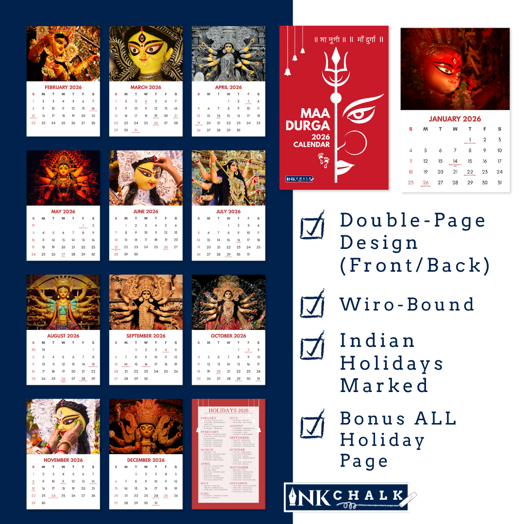 Maa Durga Calendar 2026 Wall Calendar
