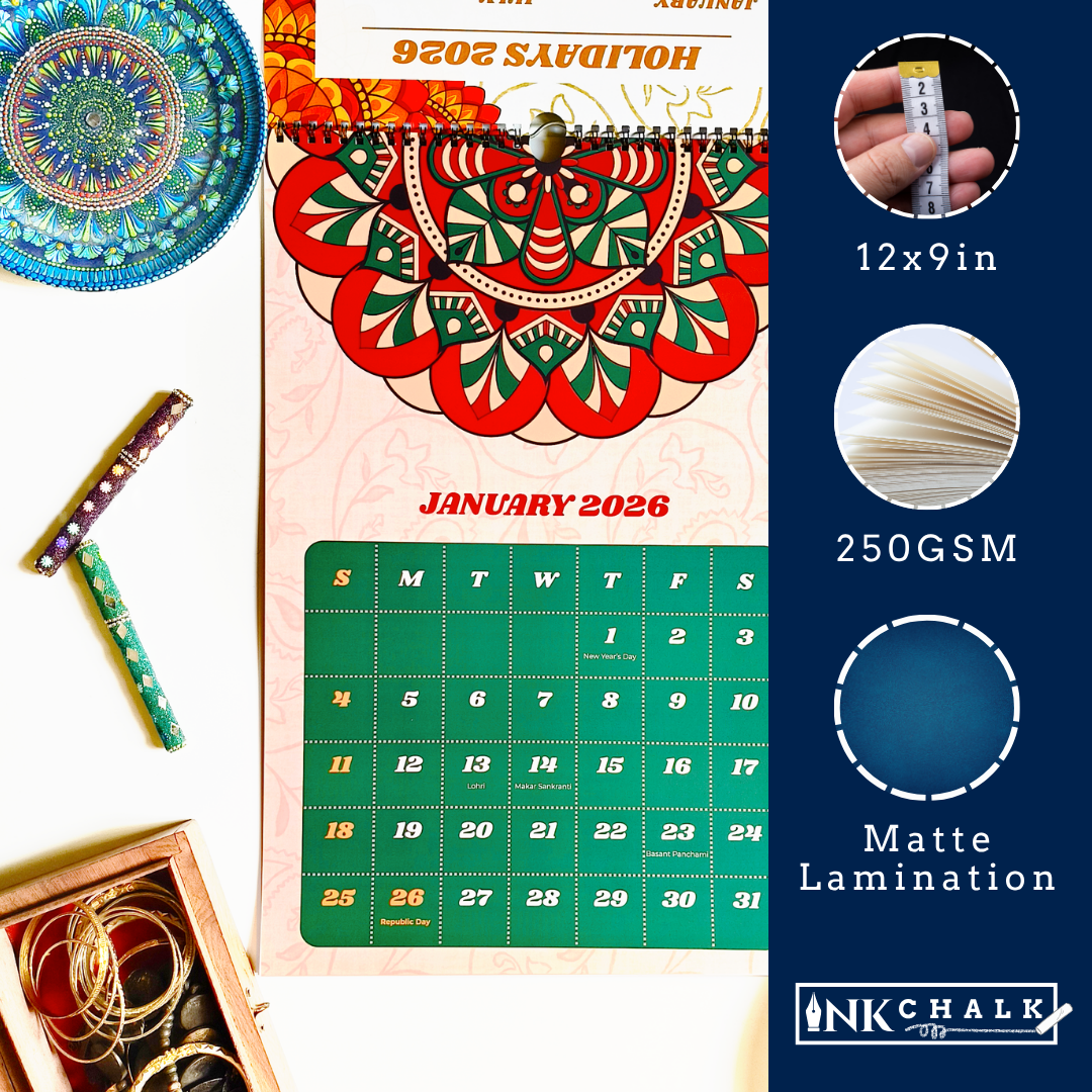 Mandala Art 2026 Wall Calendar