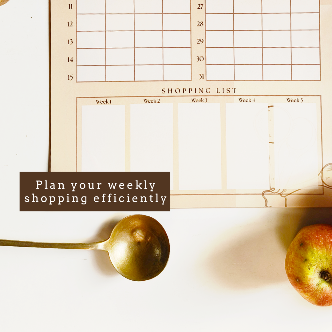 Monthly Meal Wall Planner