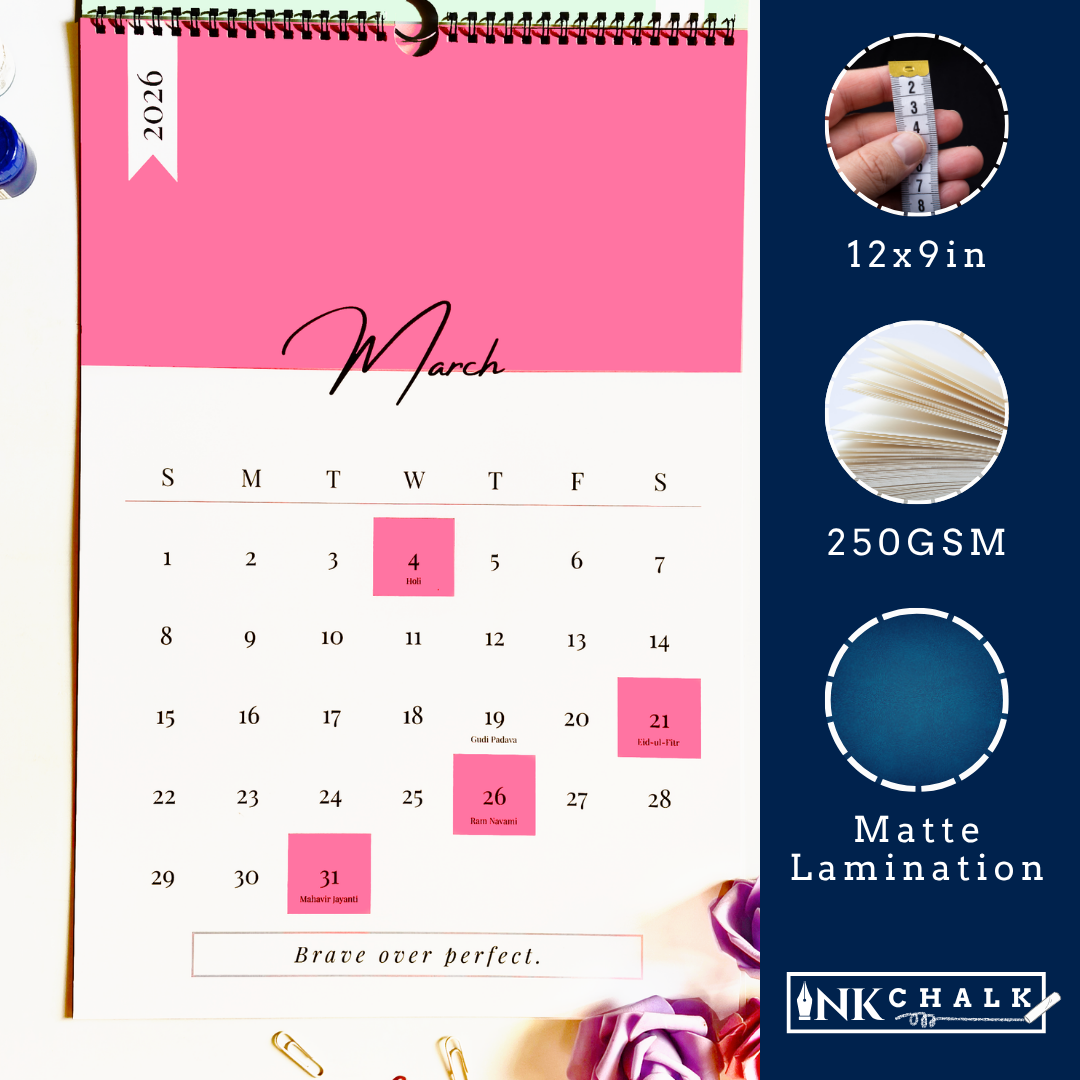 Pastel Palette 2026 Wall Calendar