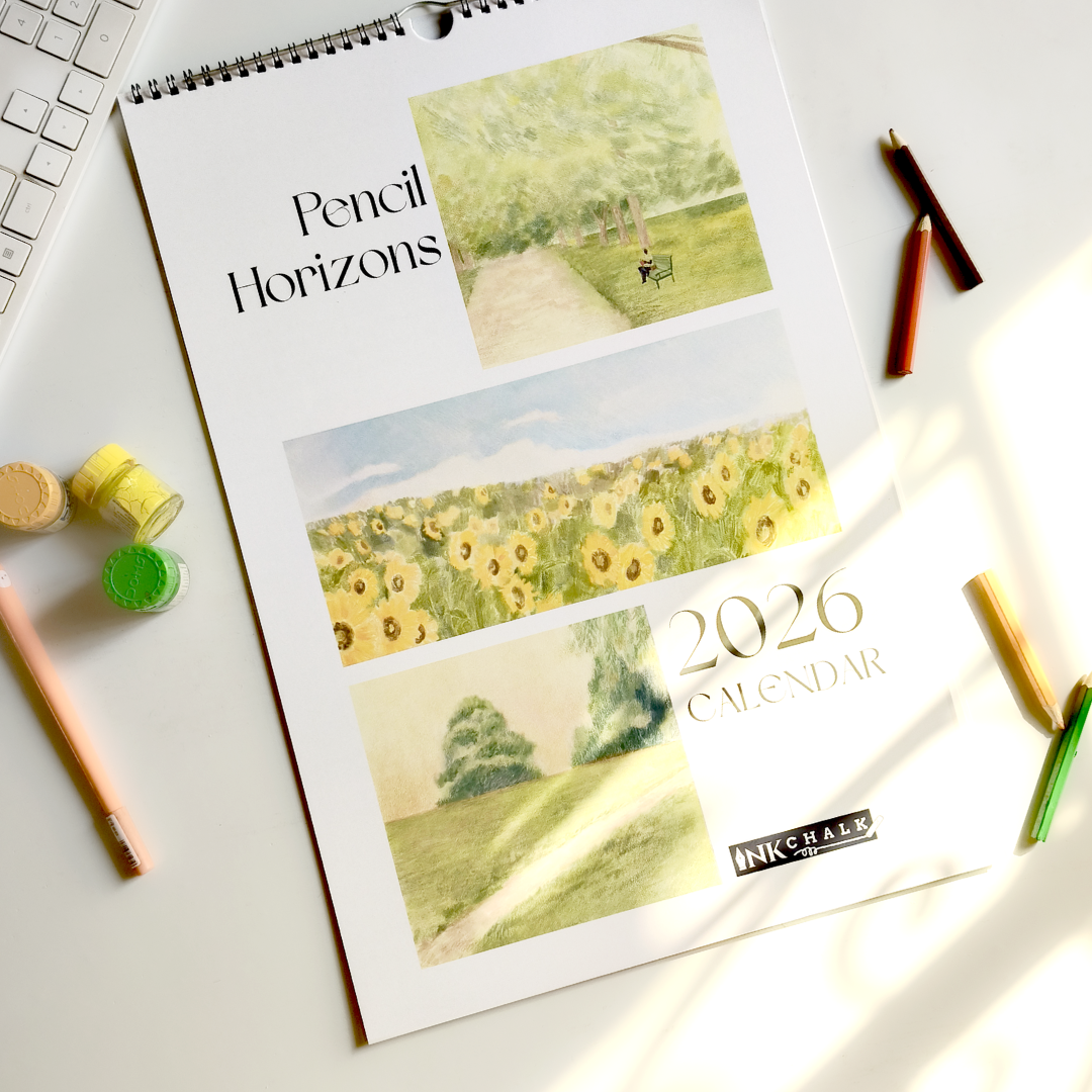 Pencil Horizons 2026 Wall Calendar