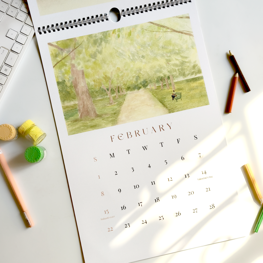 Pencil Horizons 2026 Wall Calendar