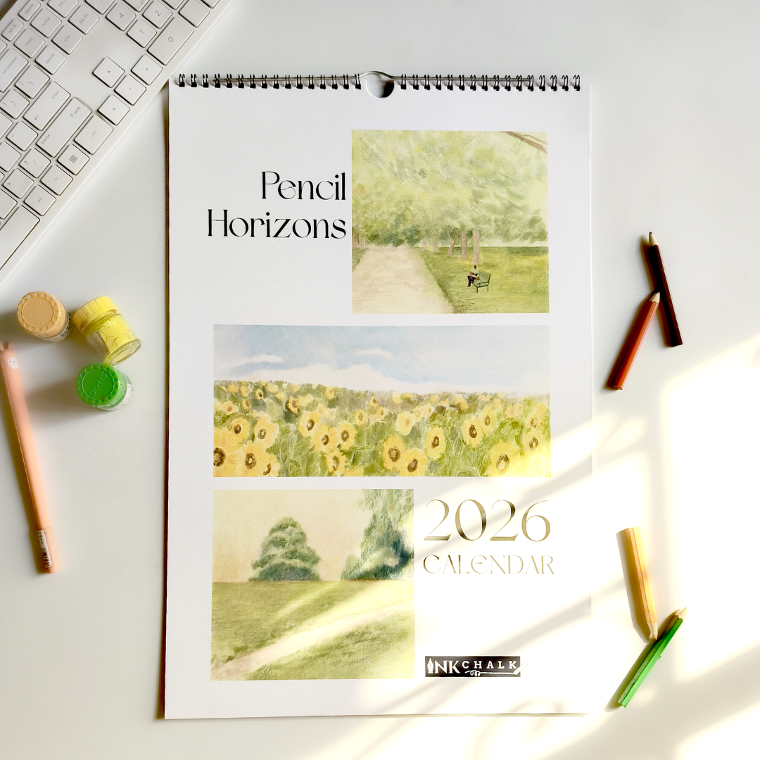 Pencil Horizons 2026 Wall Calendar