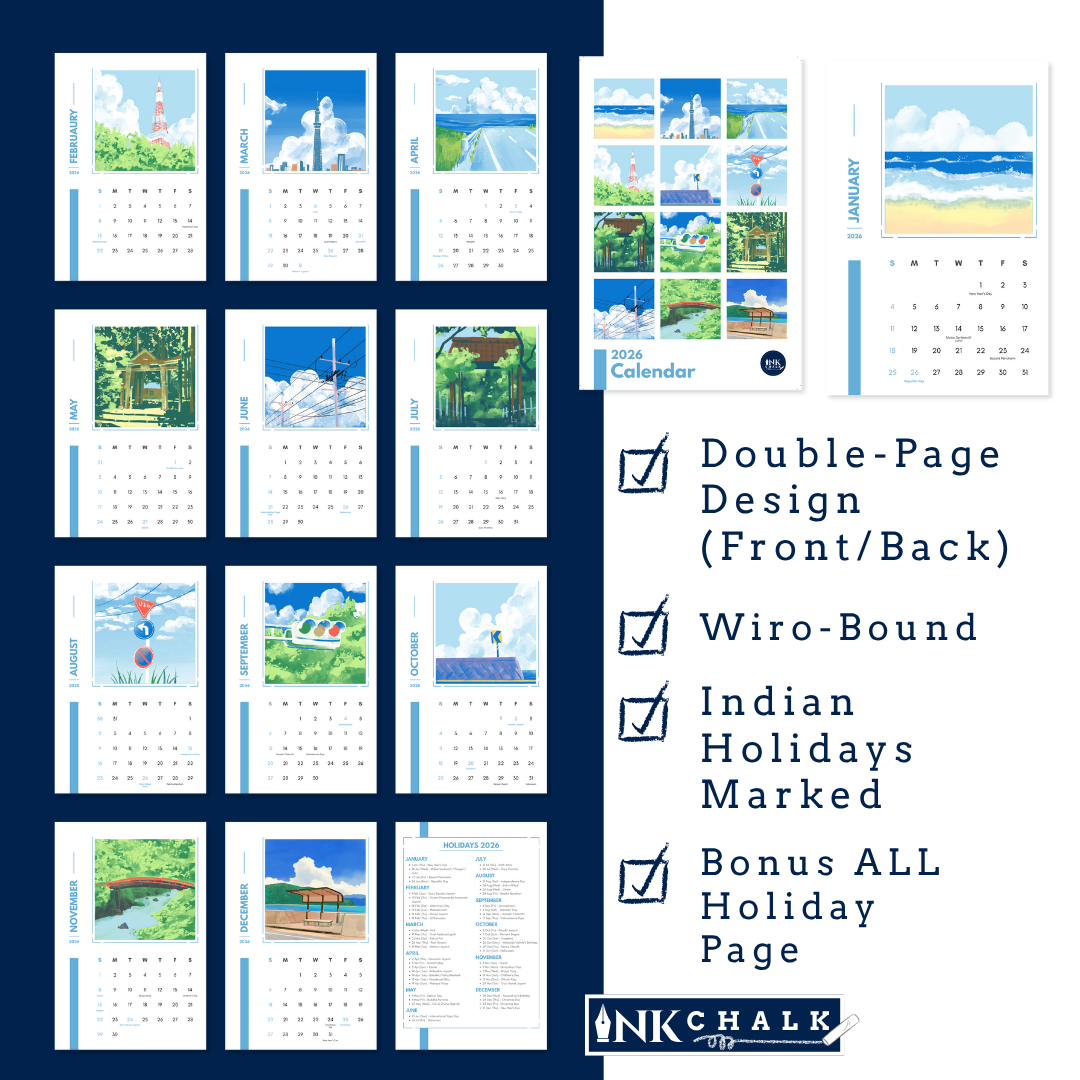 Serene Memories 2026 Wall Calendar