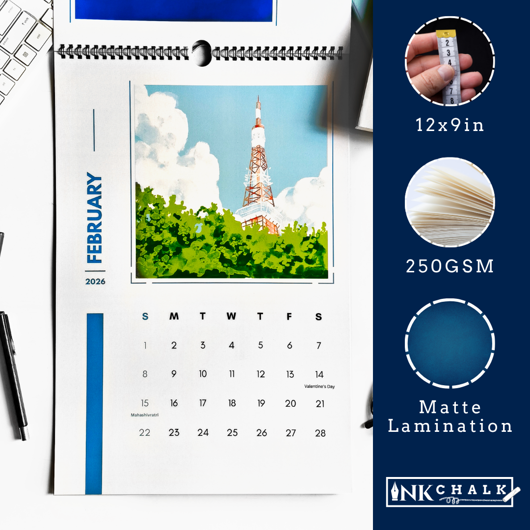 Serene Memories 2026 Wall Calendar