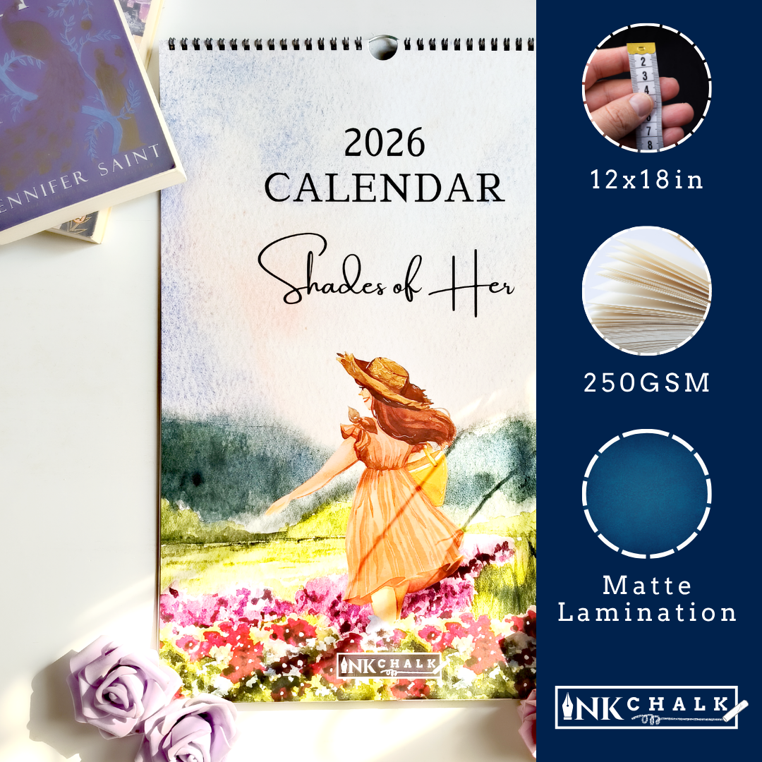 INKCHALK Shades of Her | 2026 Wall Calendar