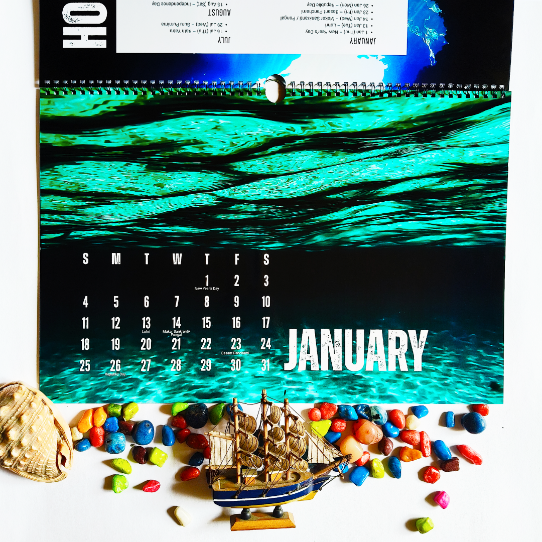 Under The Sea 2026 Wall Calendar