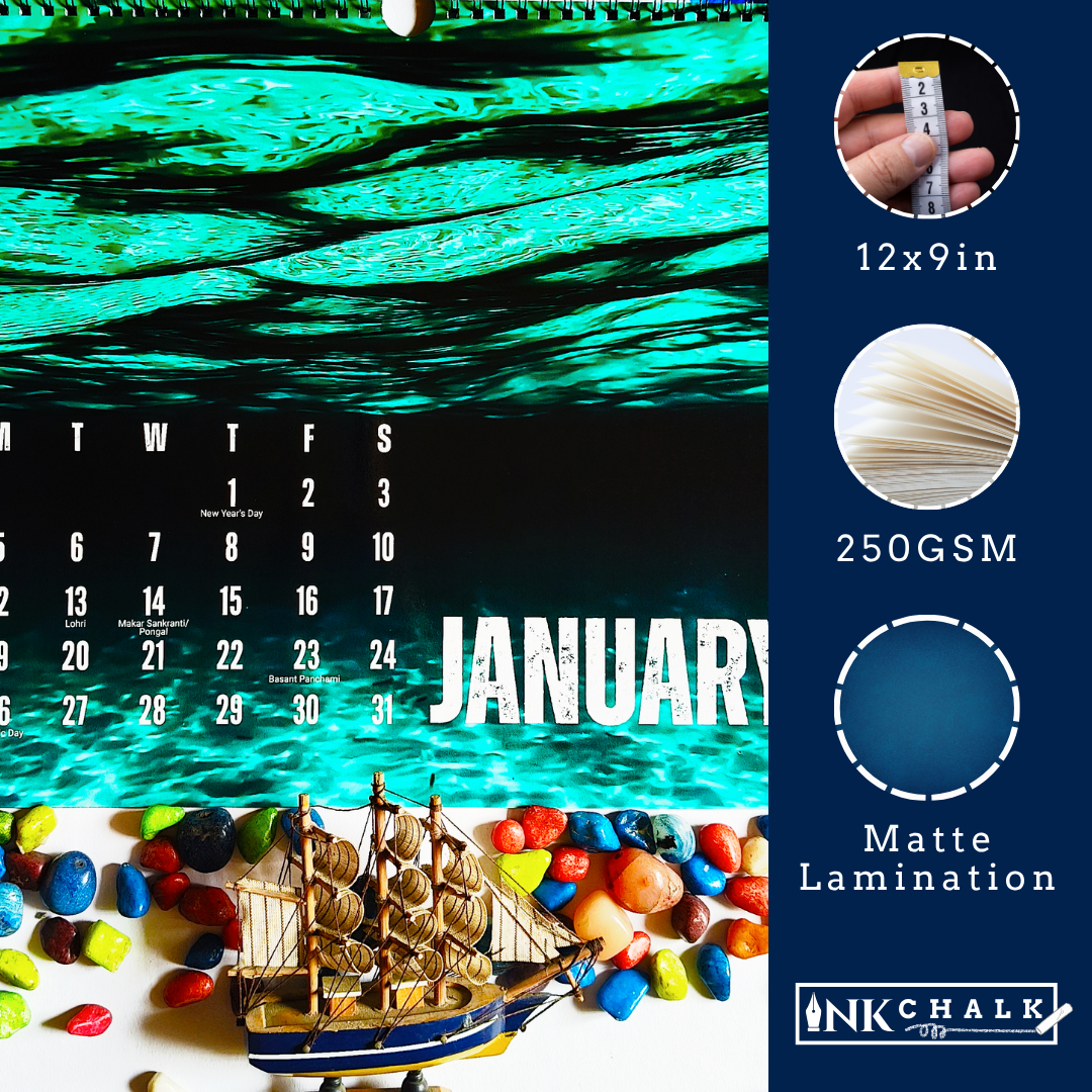 Under The Sea 2026 Wall Calendar