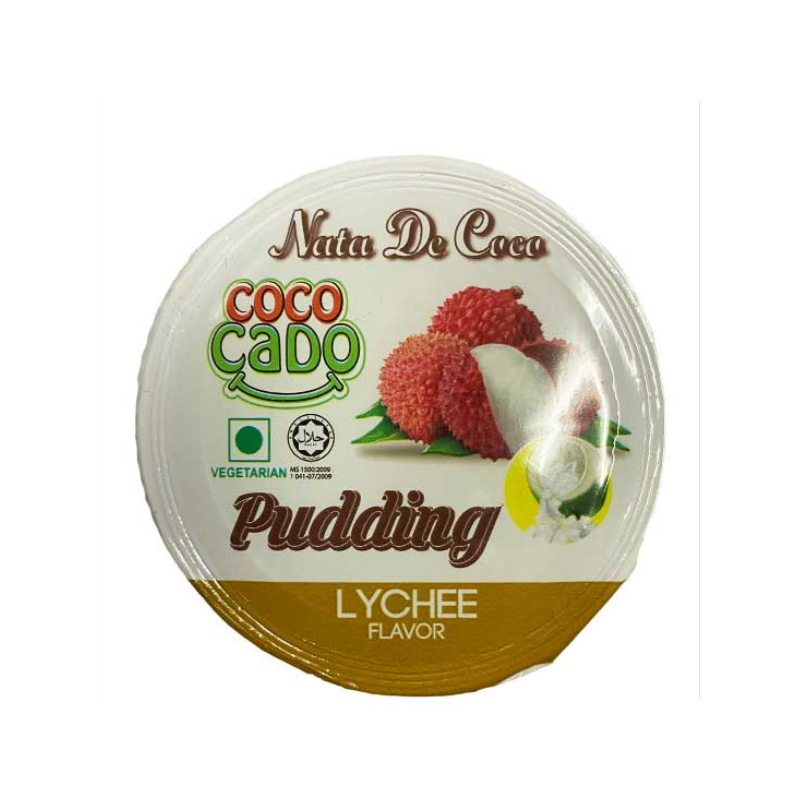 Lychee Pudding With Nata De Coco