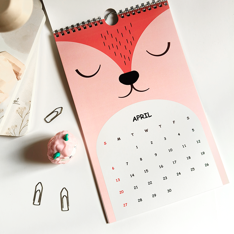 Cute Animal 2025 Mini Hanging Calendar