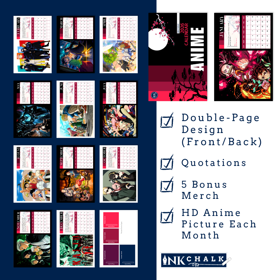 InkChalk Anime 2026 Countdown Box [Darkmode Version]