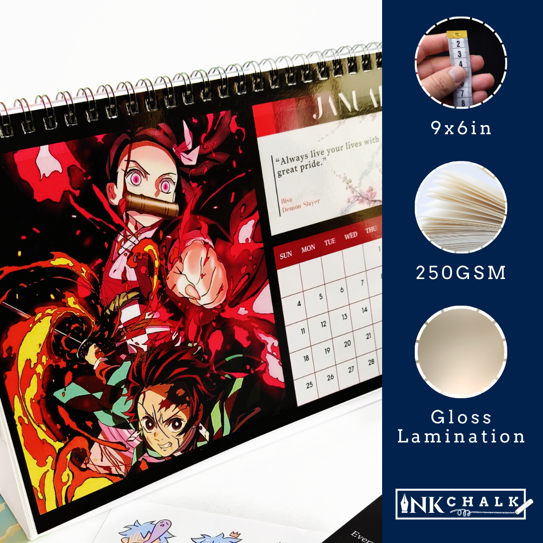 InkChalk Anime 2026 Countdown Box [Darkmode Version]