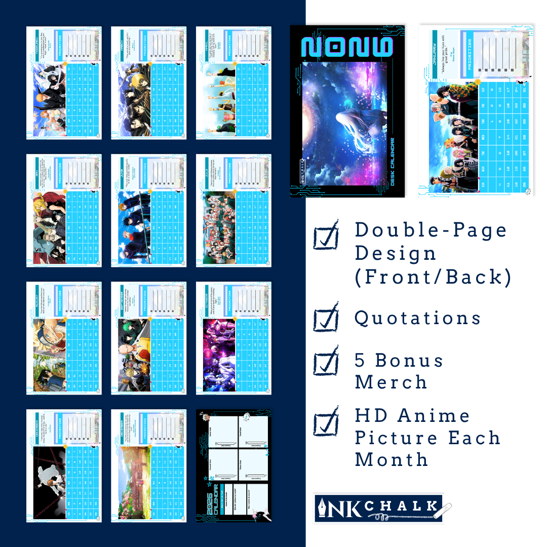 INKCHALK Anime 2026 Countdown Box [Lightmode Version]