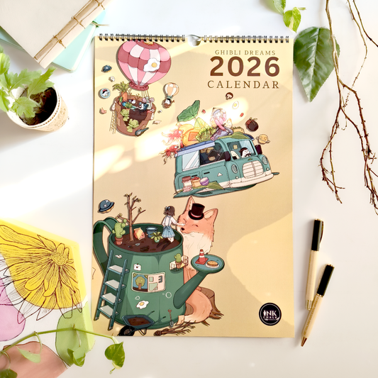 Ghibli Dreams 2026 Wall Calendar
