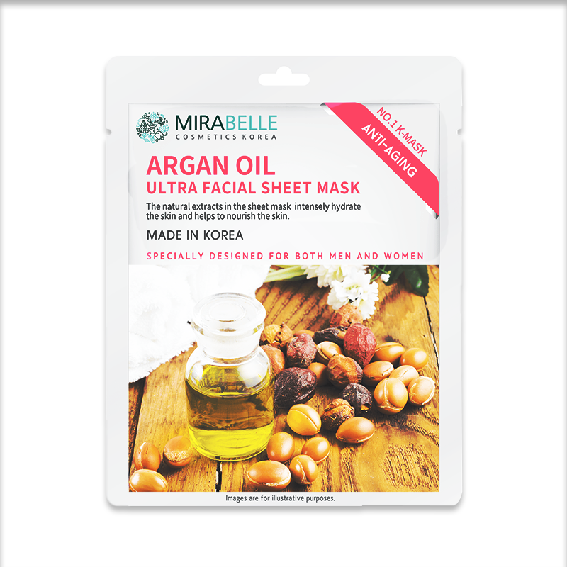 Mirabelle Argan Oil Ultra Facial Sheet Mask