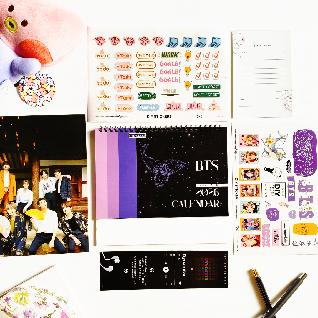 INKCHALK BTS 2026 Countdown Box [Darkmode]