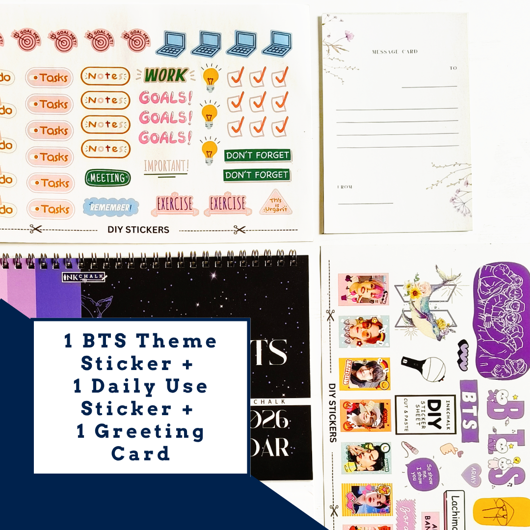 INKCHALK BTS 2026 Countdown Box [Darkmode]