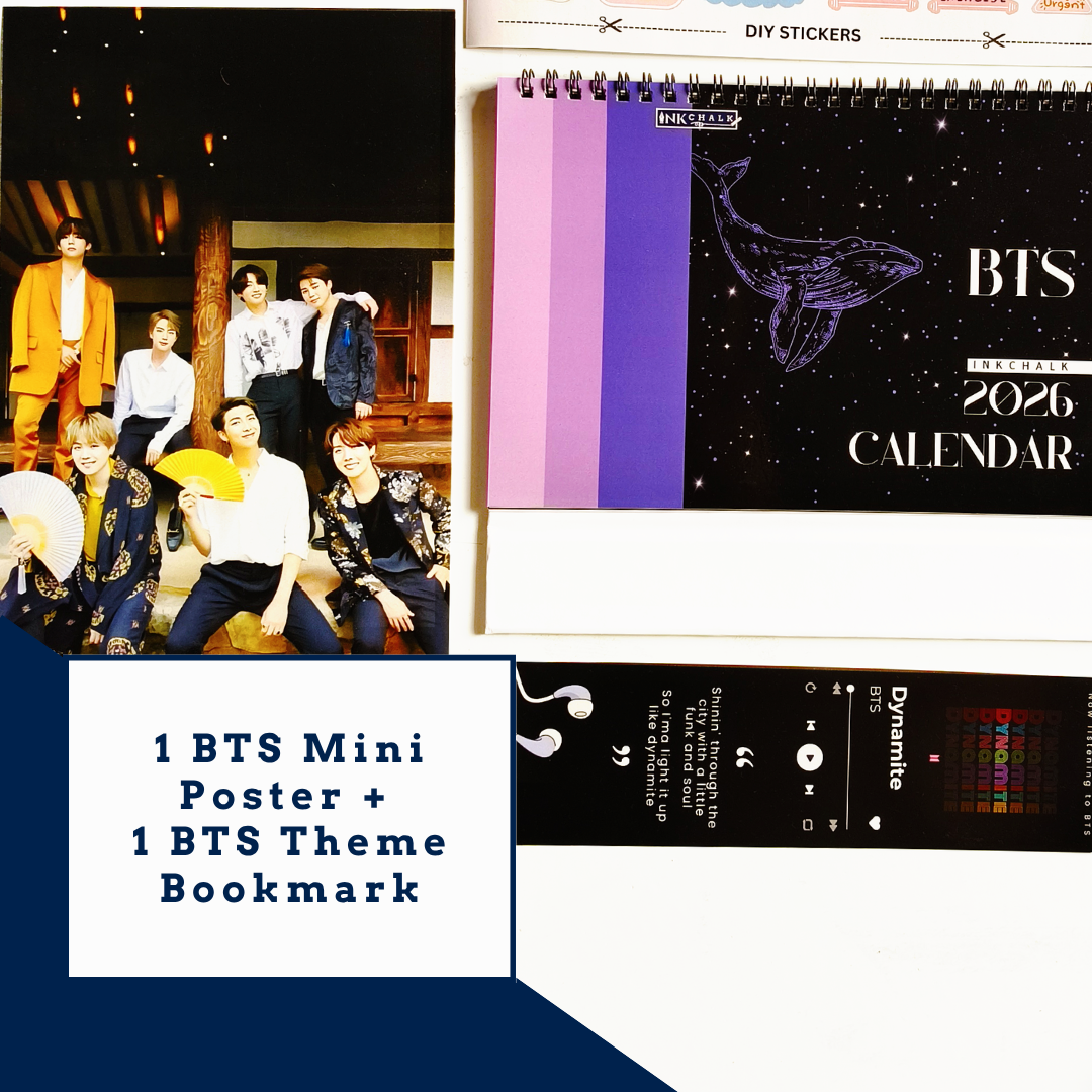 INKCHALK BTS 2026 Countdown Box [Darkmode]