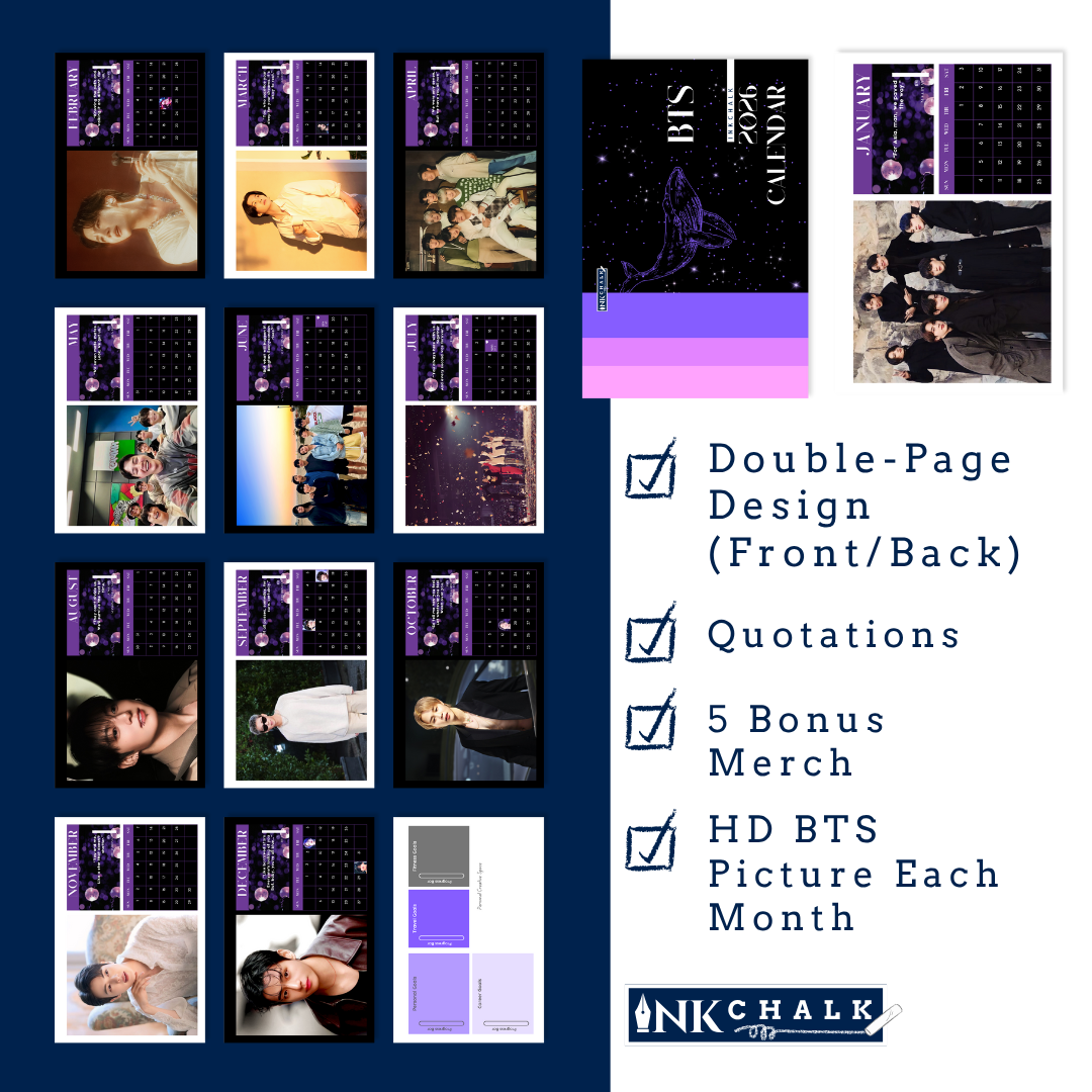 INKCHALK BTS 2026 Countdown Box [Darkmode]
