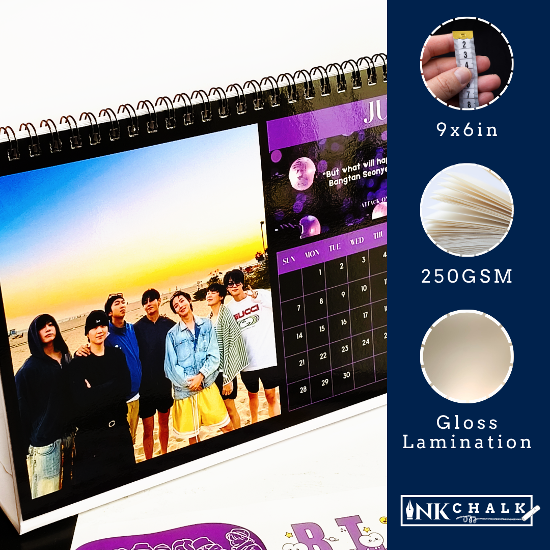 INKCHALK BTS 2026 Countdown Box [Darkmode]