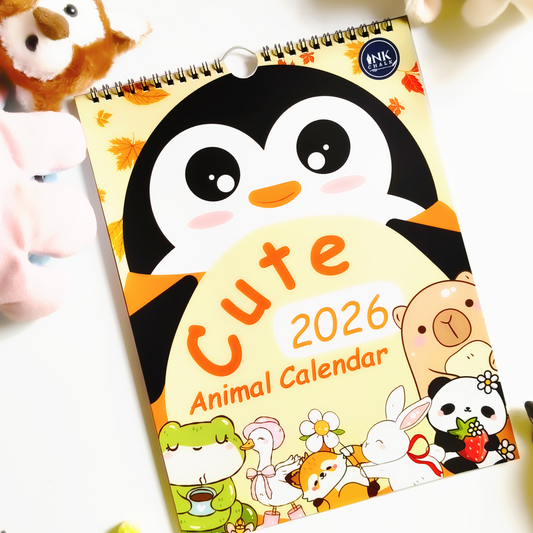 INKCHALK InkChalk Cute Animal | 2026 Mini Hanging Calendar