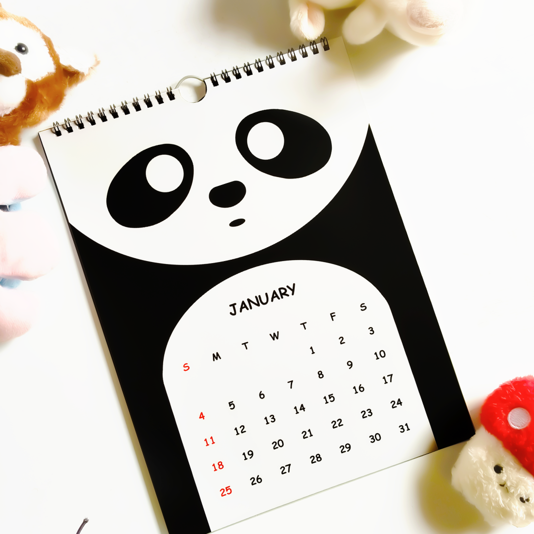 INKCHALK InkChalk Cute Animal | 2026 Mini Hanging Calendar