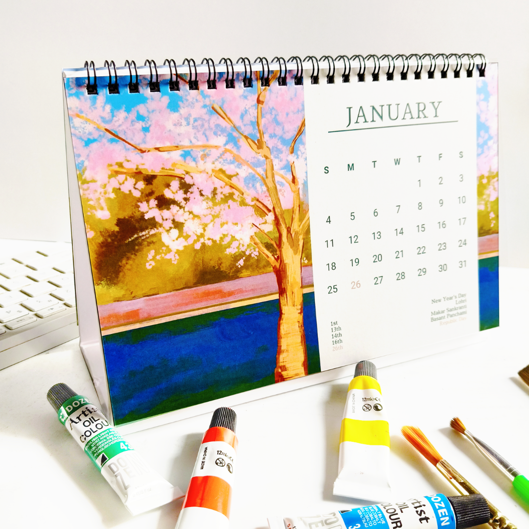 INKCHALK Inked Landscapes | 2026 Desk Calendar | Landscape