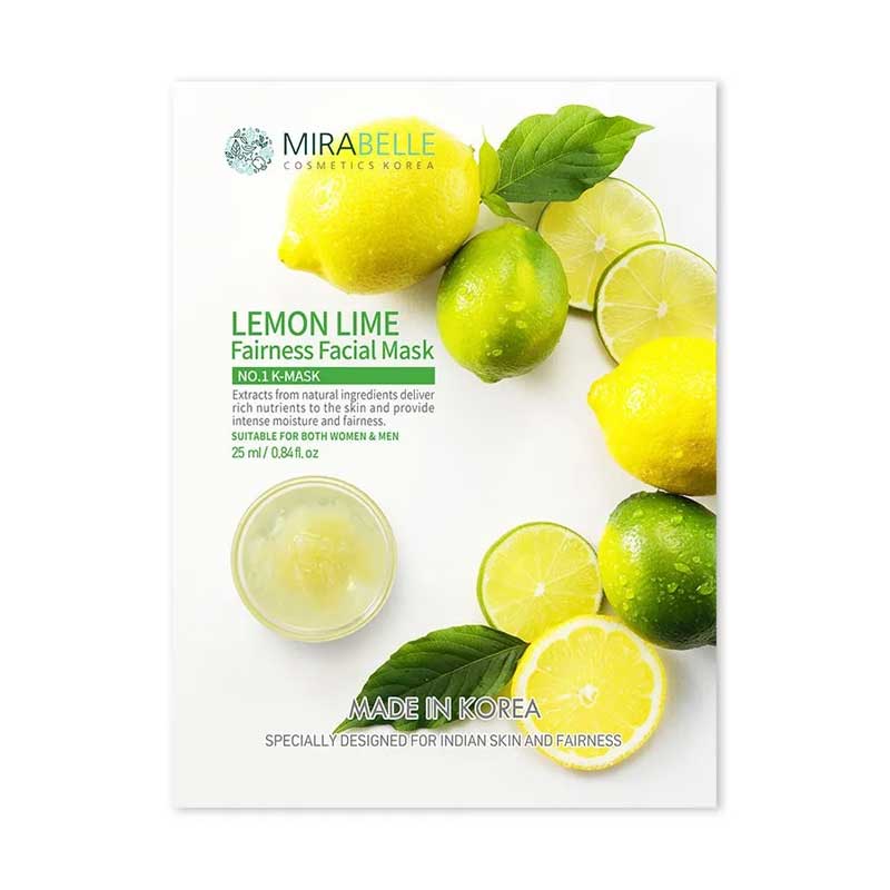 Mirabelle Lemon Lime Fairness Facial Mask