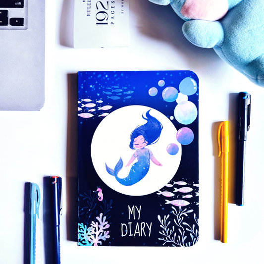 InkChalk Little Mermaid | A5 - Ruled Notebook