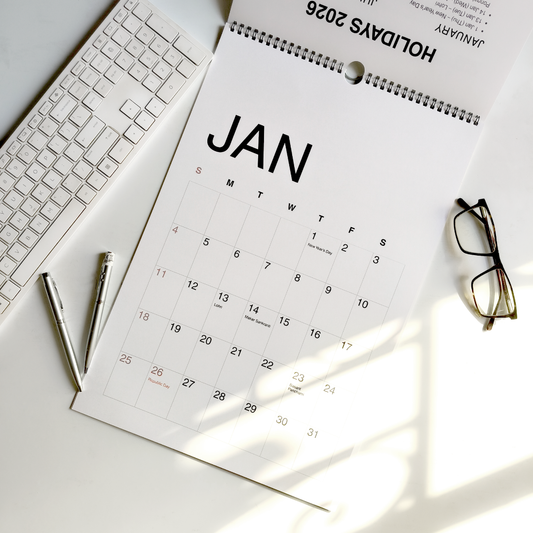 Grid Calendar 2026 Wall Calendar