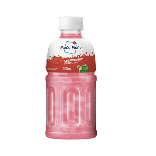Mogu Mogu Strawberry Juice 25% With Nata De Coco