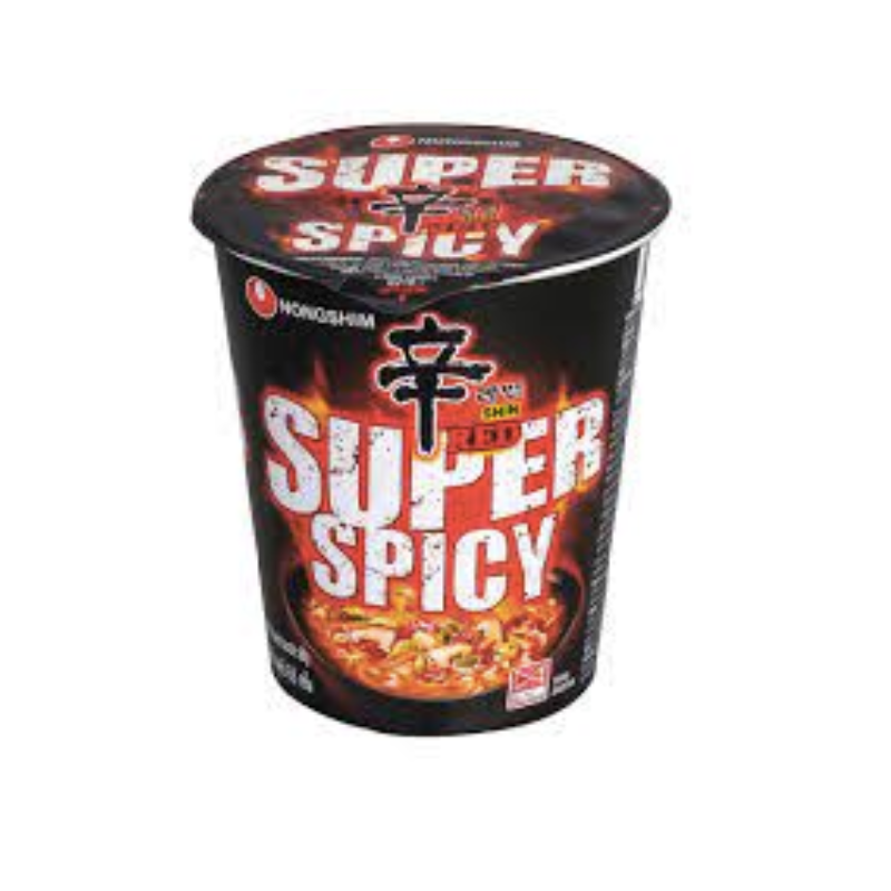 Nongshim Shin Red Super Spicy Noodles Cup