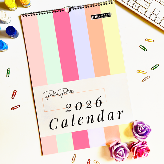 Pastel Palette 2026 Wall Calendar