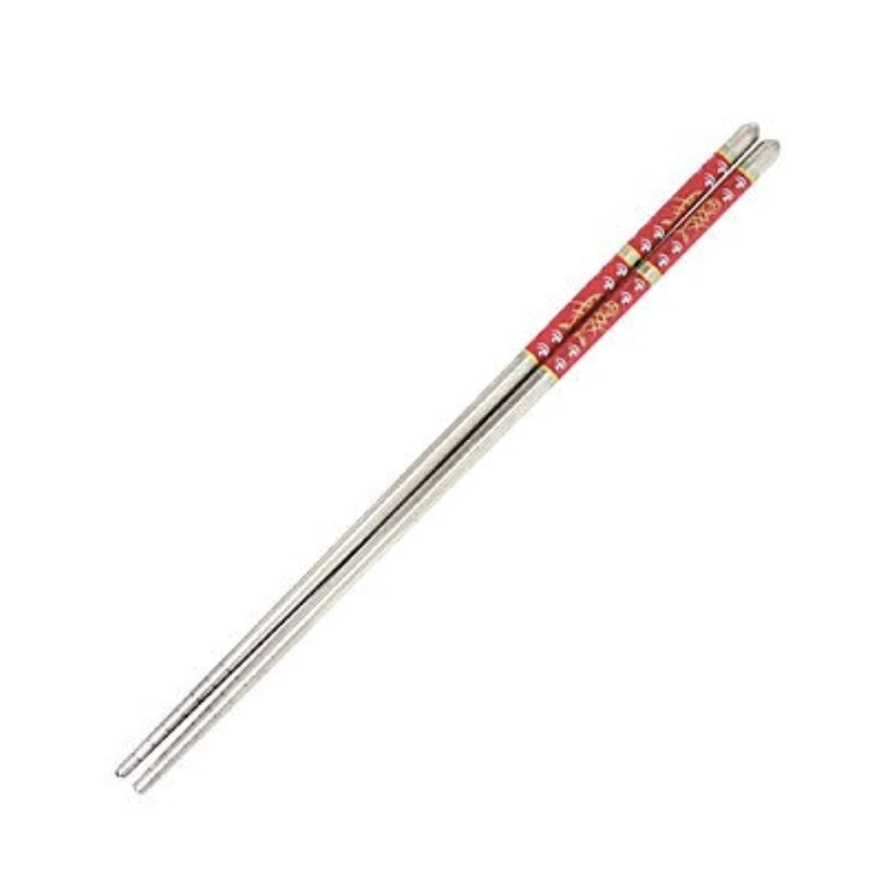 Red Chopsticks (Stainless Steel)