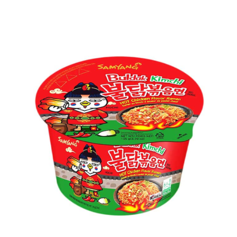 Samyang Buldak Kimchi Hot Chicken Flavour Ramen Bowl – World E Bazaar