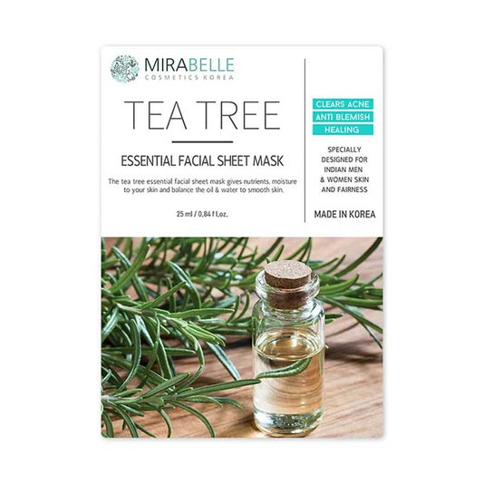 Mirabelle Tea Tree Essential Facial Sheet Mask